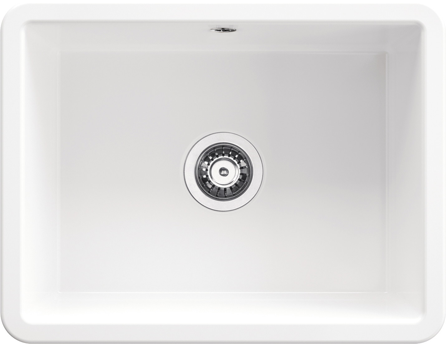 Deante Lumi zlewozmywak ceramiczny 55,7x43 cm biały ZCU_610C - Wysyłka w 24h