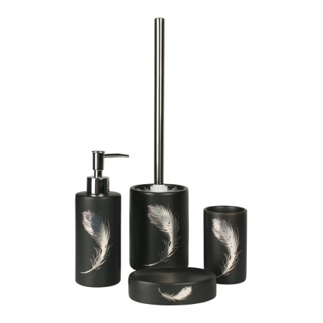 Splendid Piume dozownik do mydła 400 ml stojący czarny LA-PIUME-DOZOWN-CZA - Wysyłka w 24h