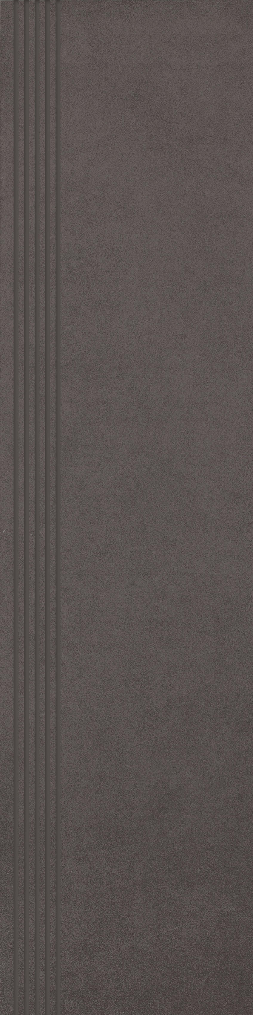 Paradyż Intero stopnica 29,8x119,8 cm prosta nacinana czarny mat