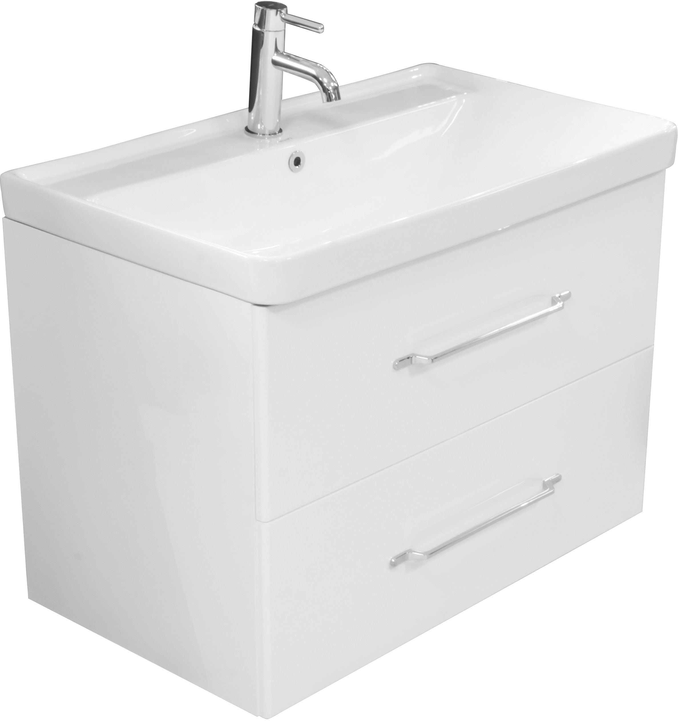 LaVita Nevada umywalka z szafką 80 cm zestaw meblowy biały (5900378309222, 5908211406091)