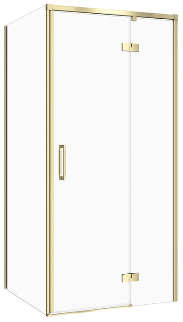Cersanit Larga kabina prysznicowa 80x80 cm złoty mat/szkło przezroczyste S601-487