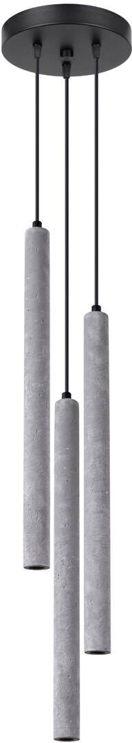 Sollux Lighting Pastelo lampa wisząca 3x8W beton SL.1273 - Wysyłka w 24h