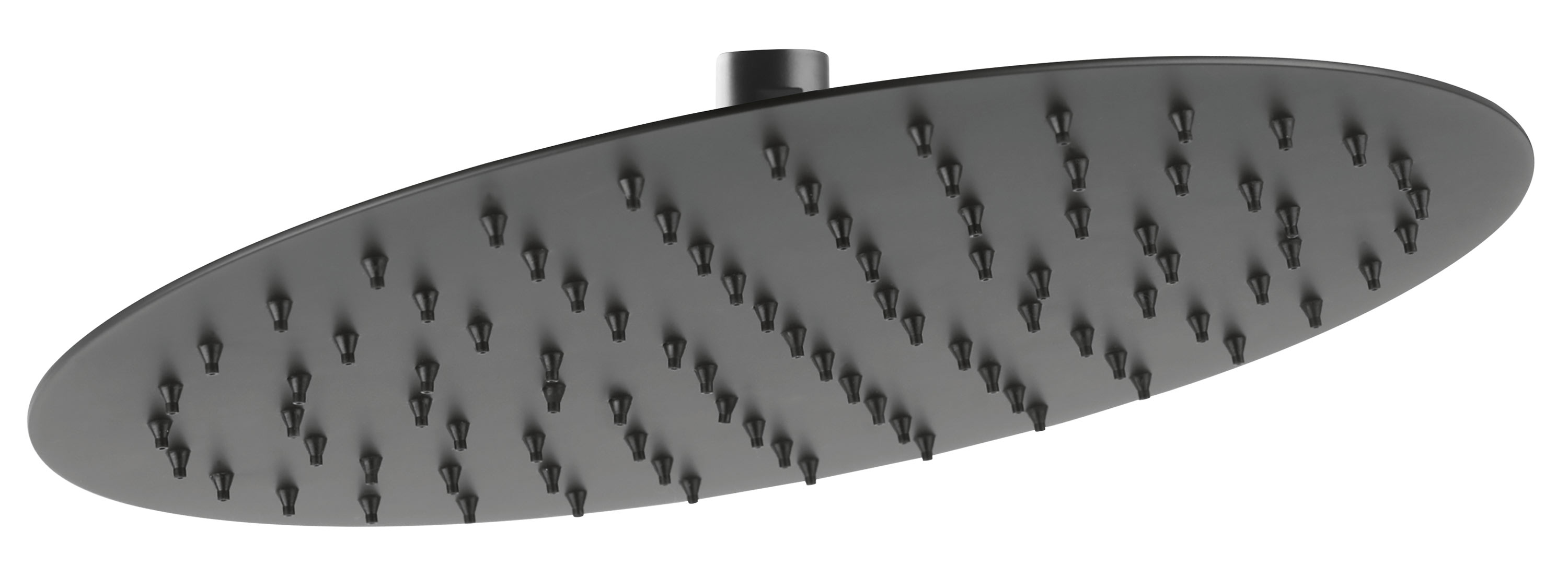 Ferro Slim deszczownica 30 cm okrągła czarny mat DSN07BL