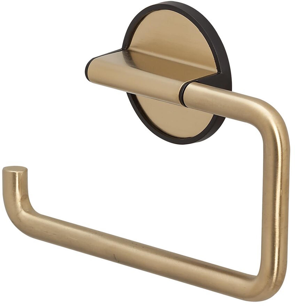 Tiger Dock uchwyt na papier toaletowy czarny mat/mosiądz 13265.3.56.46