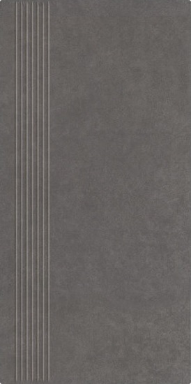 Paradyż Intero stopnica 29,8x59,8 cm prasowana grafitowy mat