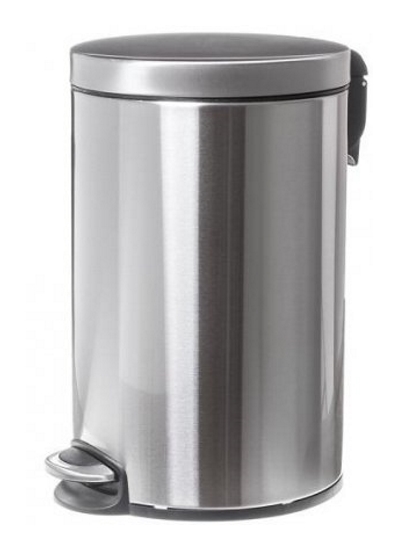Faneco kosz na śmieci 12 l pedałowy stal nierdzewna szczotkowana WBP12JS