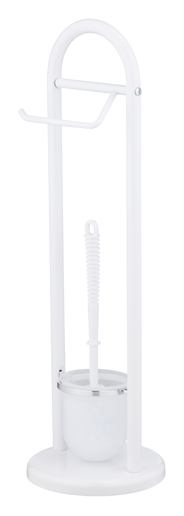 Wenko Siena stojak na papier toaletowy ze szczotką WC biały 17092100