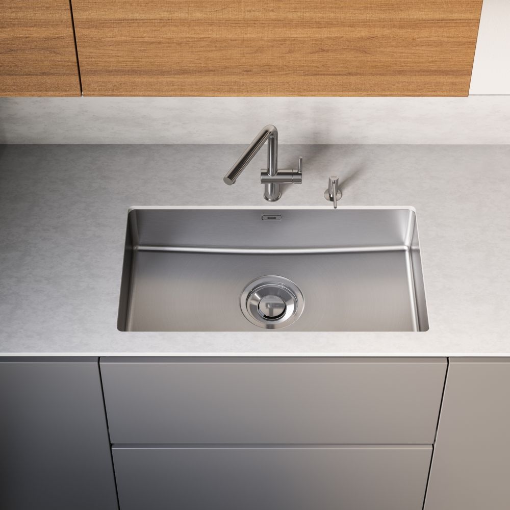 Franke Maris Quiet MQX 110-82 zlewozmywak stalowy 86x46,4 cm stal szczotkowana 122.0694.479