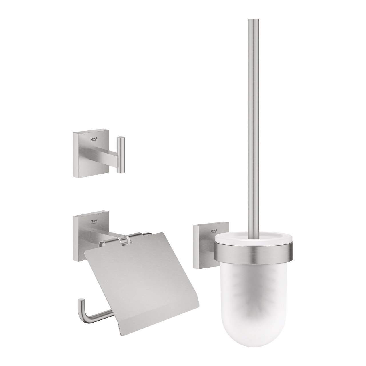 Grohe Start Cube zestaw akcesoriów 3w1 stal nierdzewna 41123DC0