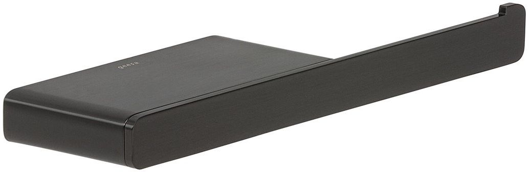 Geese Shift uchwyt na papier toaletowy z półką czarny metal szczotkowany 919924-09