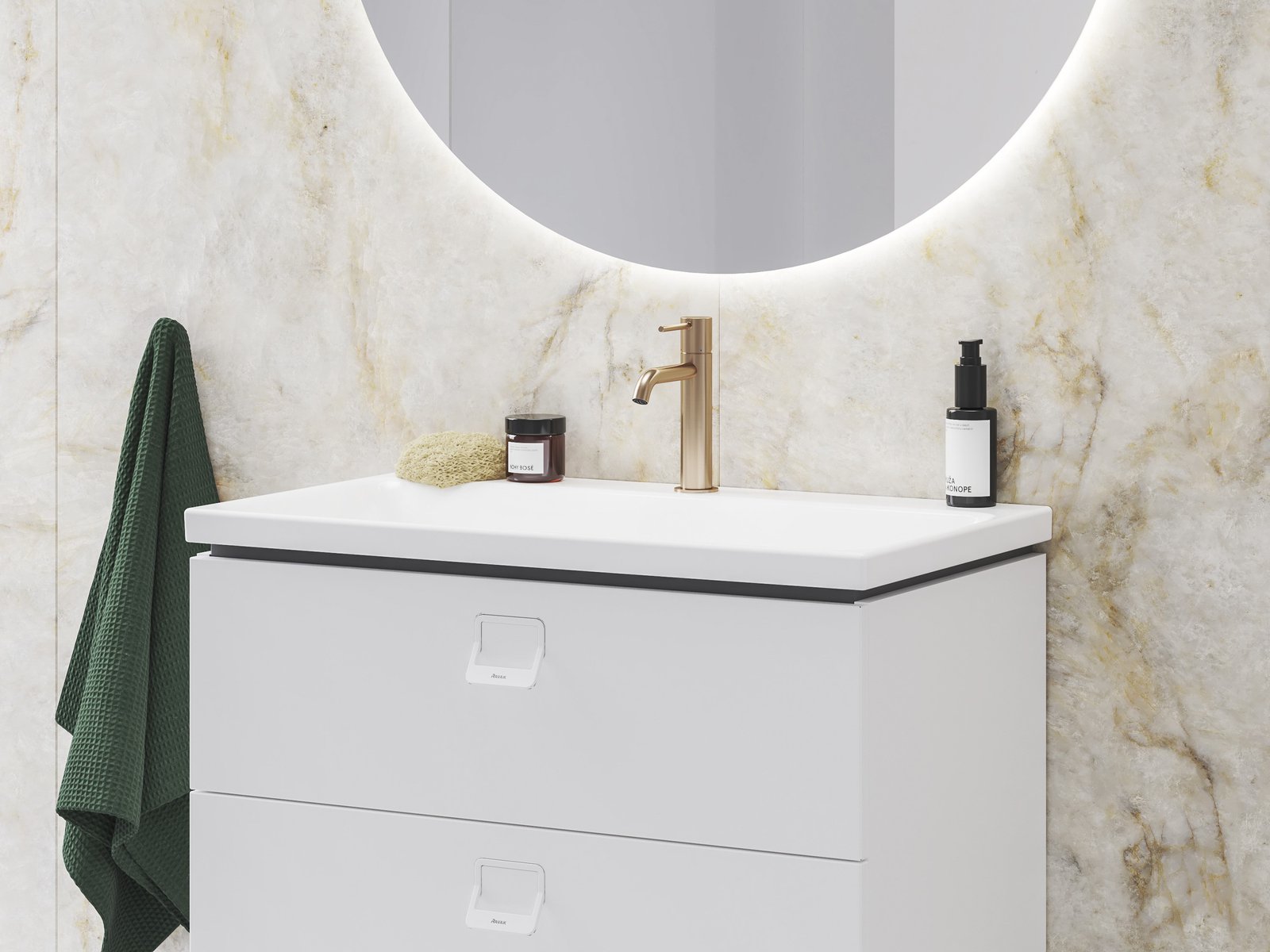 Ravak Espirit bateria umywalkowa stojąca ES 012.00 różowe złoto szczotkowane X070347