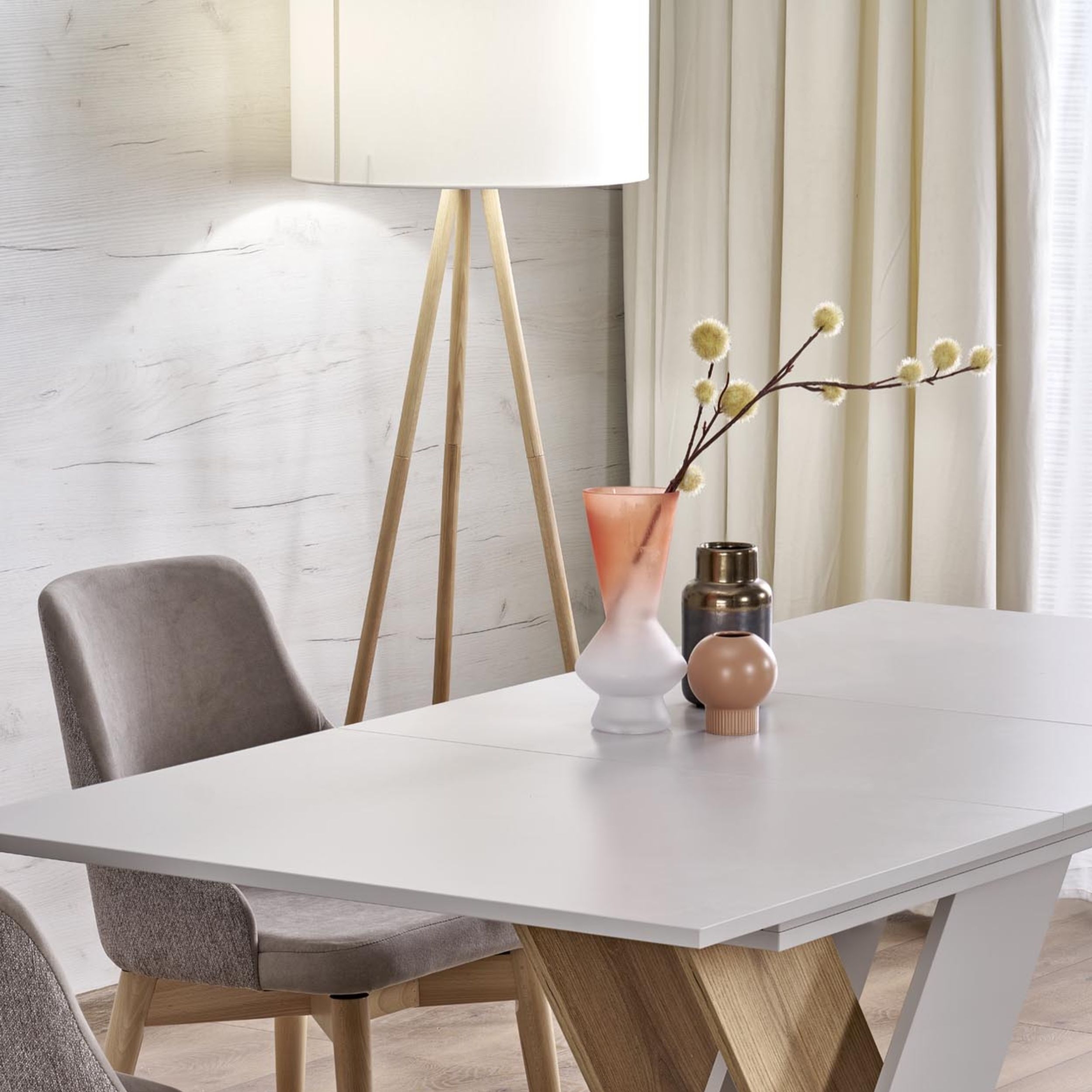 TK Lighting Tokyo lampa stojąca 1x15 beżowy/jasne drewno 5284 - Wysyłka w 24h