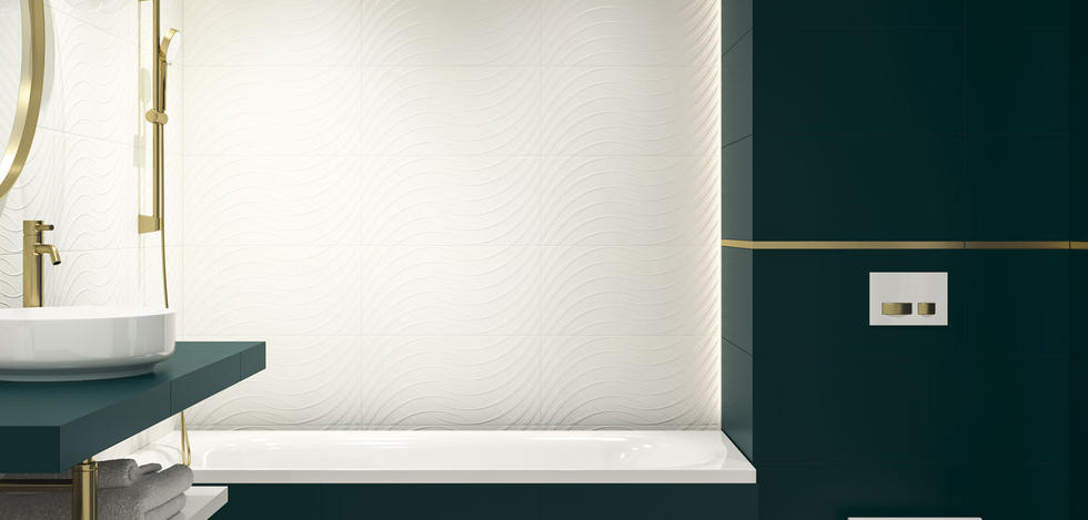 Paradyż Porcelano płytka ścienna 30x60 cm zielona