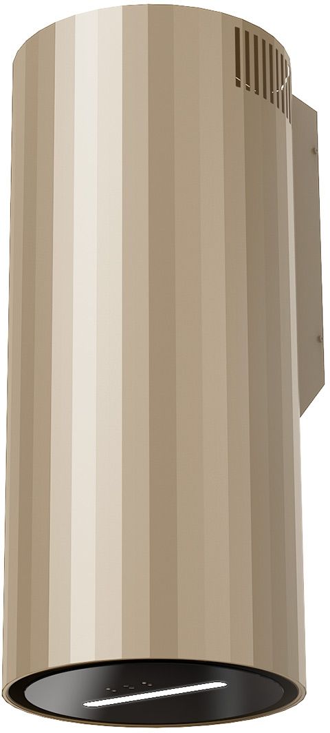 Maan Malwa 3D W835 Gest okap kuchenny 35 cm kominowy złoty piaskowy OMALW835REGC.S3.ZL4.KSB.BLR_EO