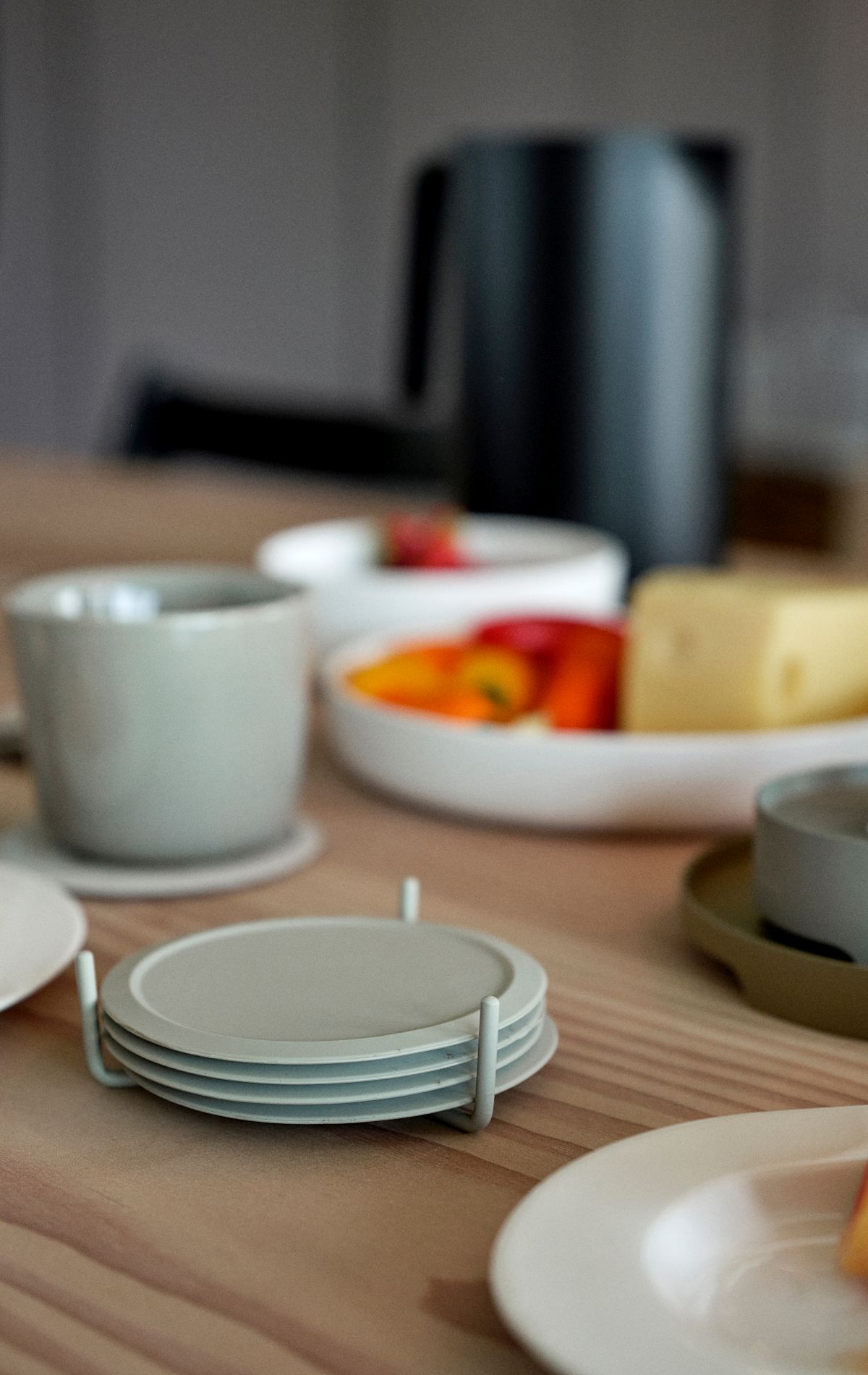 Zone Denmark Singles podstawki pod szklanki 10x10x3,1 cm szary 330304