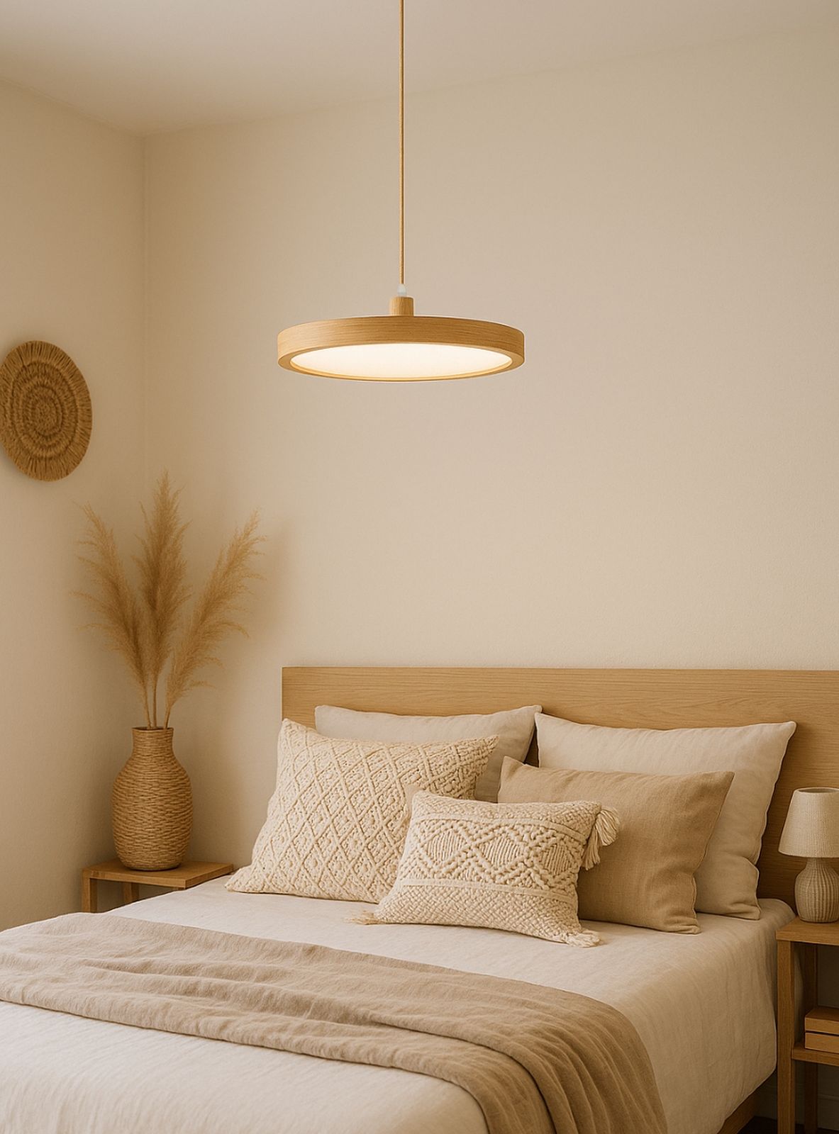 Abigali Woddy lampa wisząca 1x18 W drewno LWWOOD