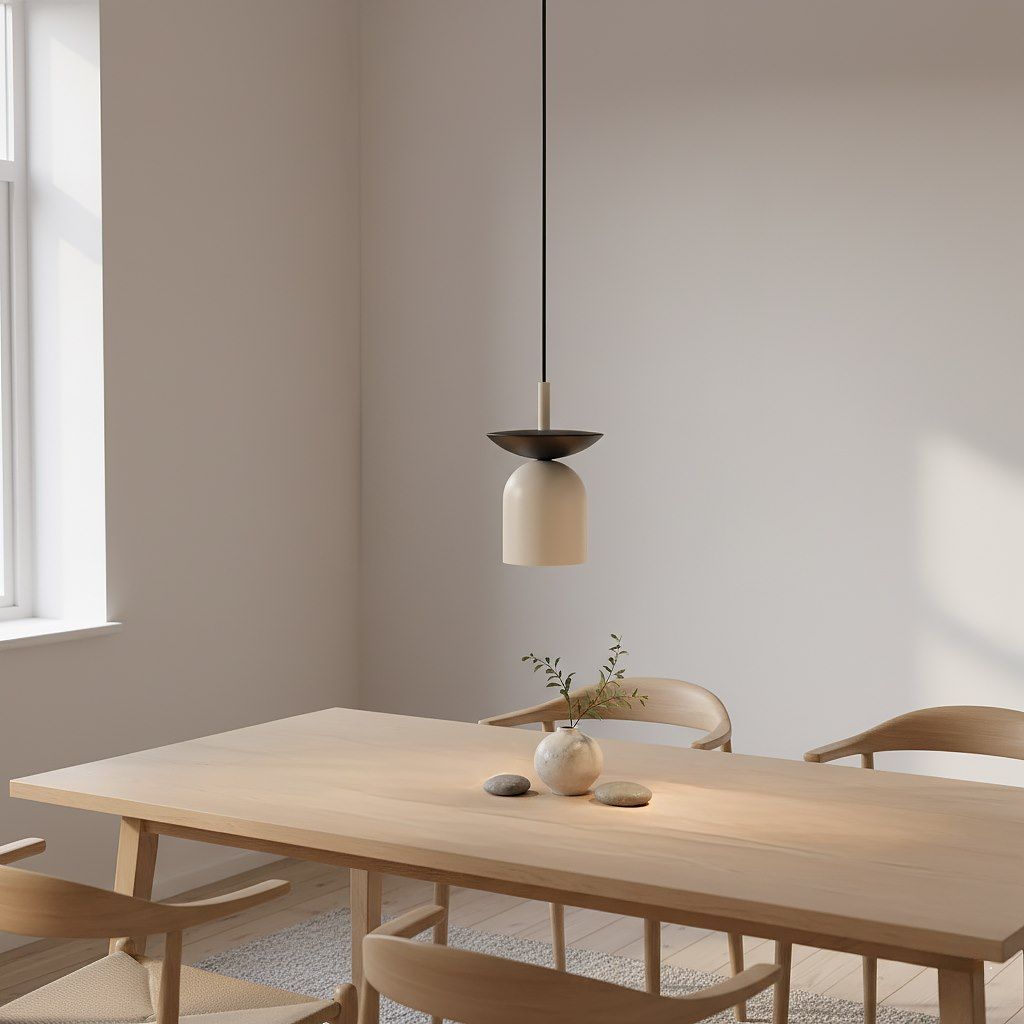 Emibig Ego lampa wisząca 1x10 W czarna/cappuccino 1612/1