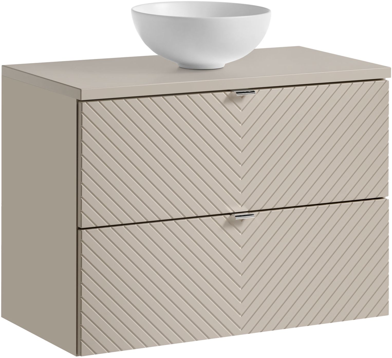 Zestaw Comad Viva Cashmere szafka 80x39x57 cm podumywalkowa wisząca kaszmir z blatem i umywalką SET-VIC B CASHMERE 80CM S UN DOMI MW