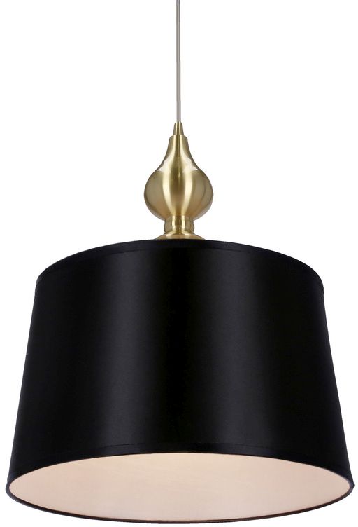 Candellux Prima Gold lampa wisząca 1x60W czarna/złota 31-09241