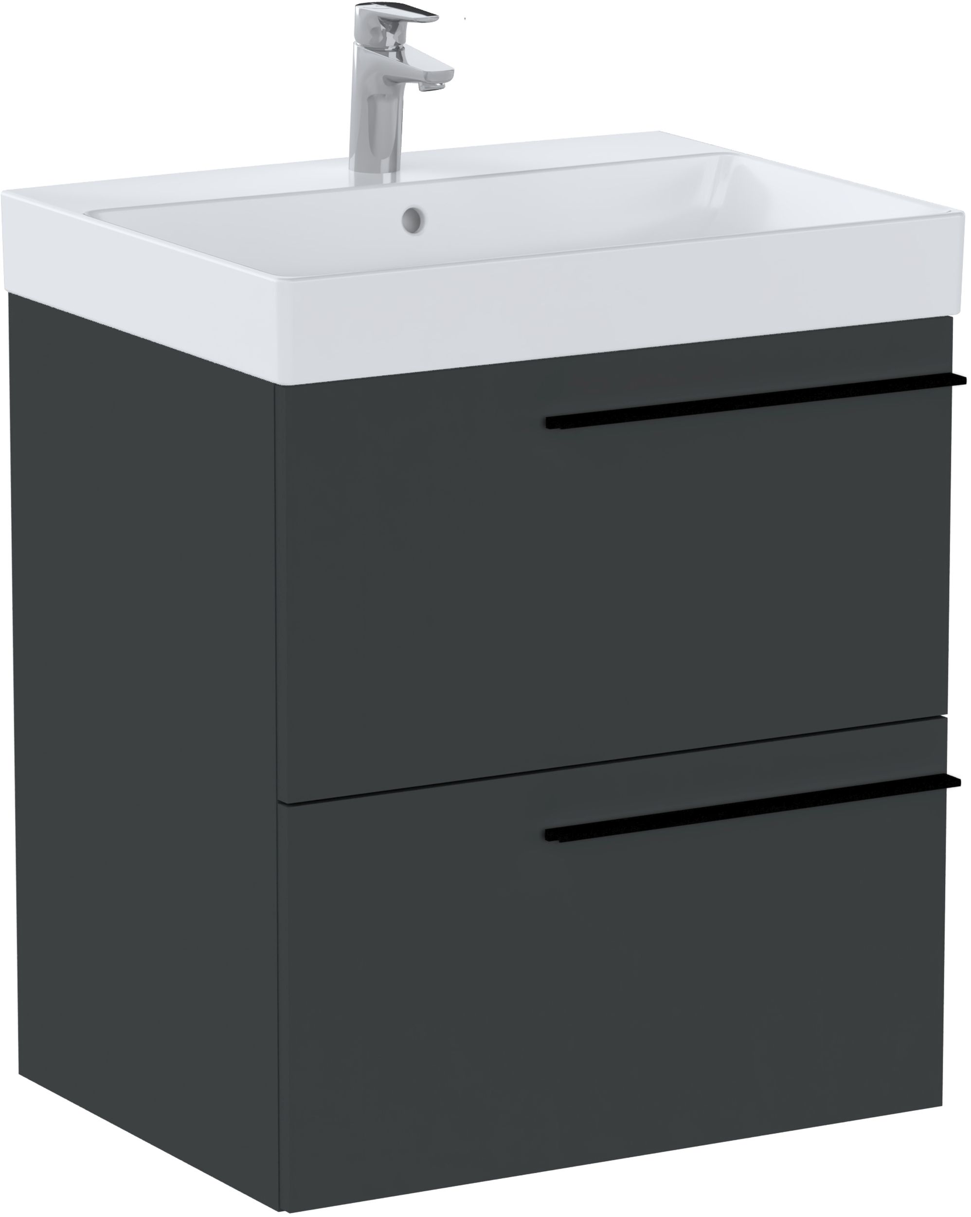 Roca Ella uchwyt do szafki 80/100 cm 2 szt czarny mat A816842485\