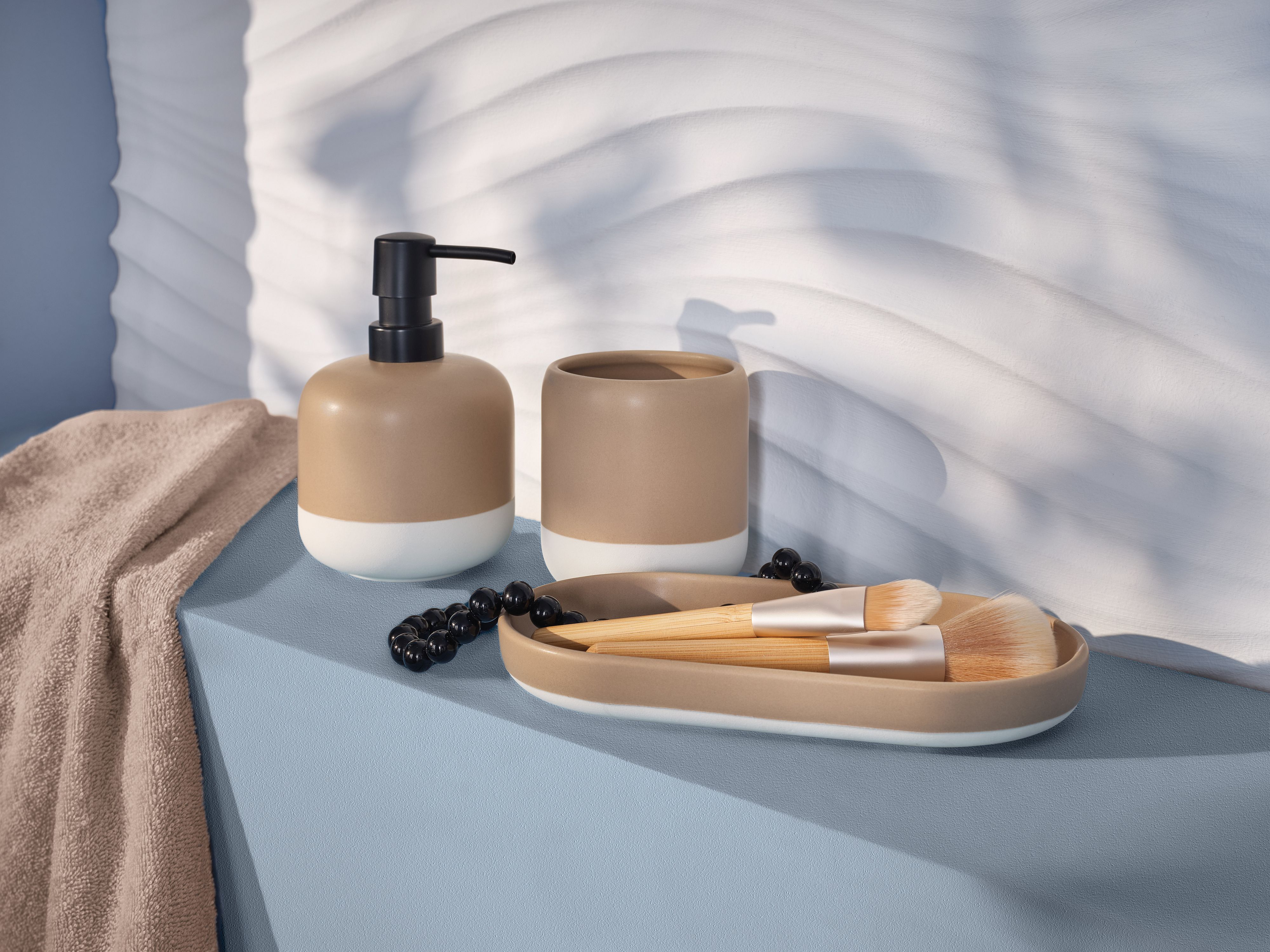 Kleine Wolke Lunella dozownik do mydła 440 ml biały-beżowy 8693271854 - Wysyłka w 24h