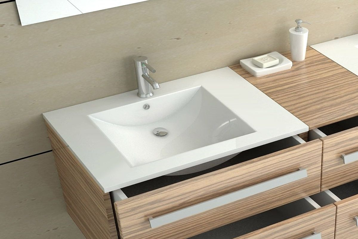 Rea Dafne 70 umywalka 71x46 cm wpuszczana prostokątna biała REA-U0190