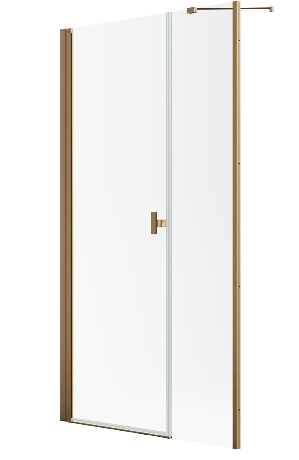 Radaway Nes Brushed Copper DWS I drzwi prysznicowe 100 cm uchylne miedź szczotkowana/szkło przezroczyste 10028100-93-01L