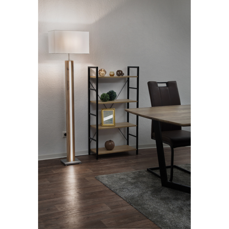 Globo Lighting Forest lampa stojąca 1x40 W 1x17W LED drewno-beżowa 41130246X