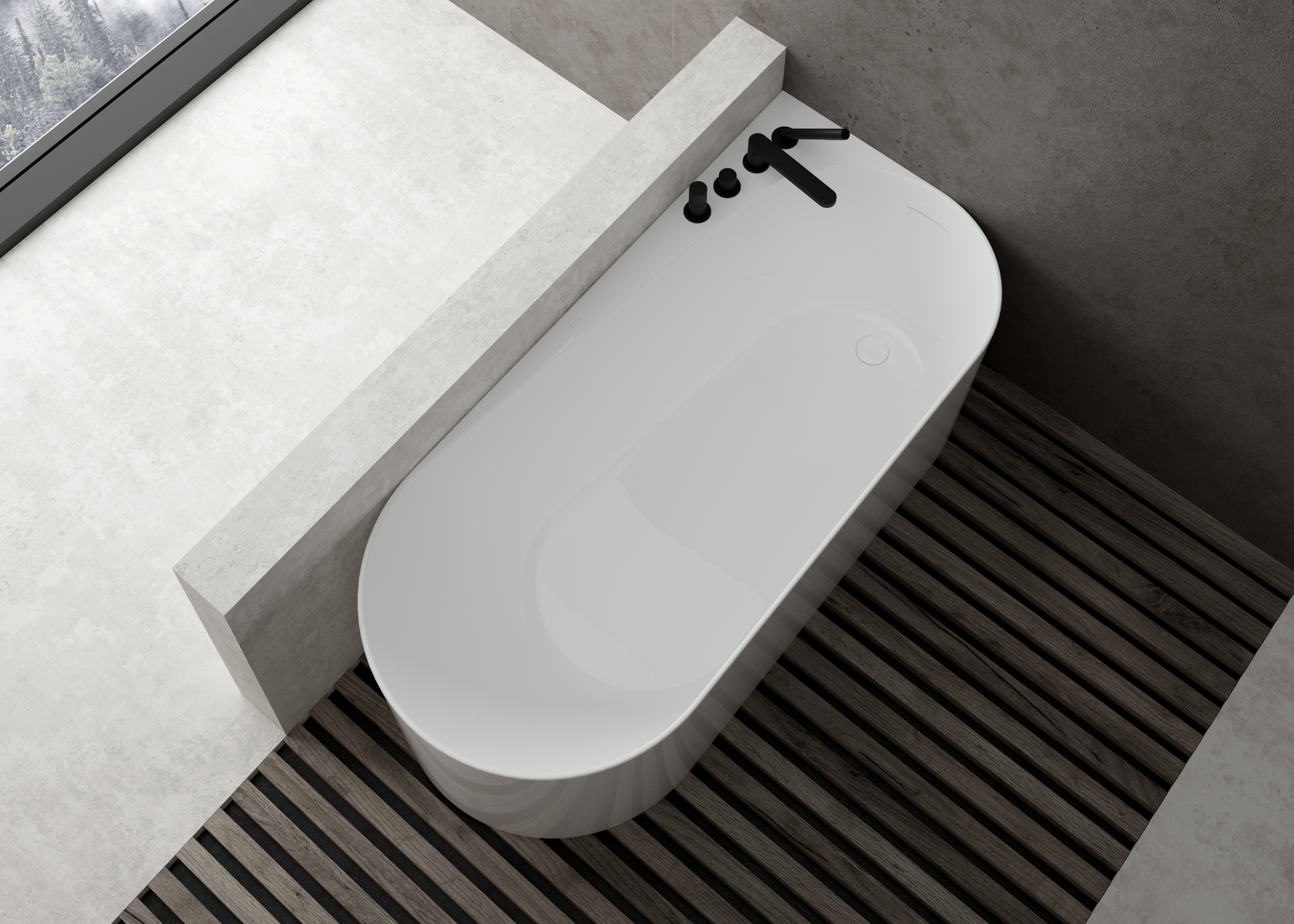 Ksuro 04 wanna wolnostojąca 170x80 cm owalna biała 32007000 - Wysyłka w 24h