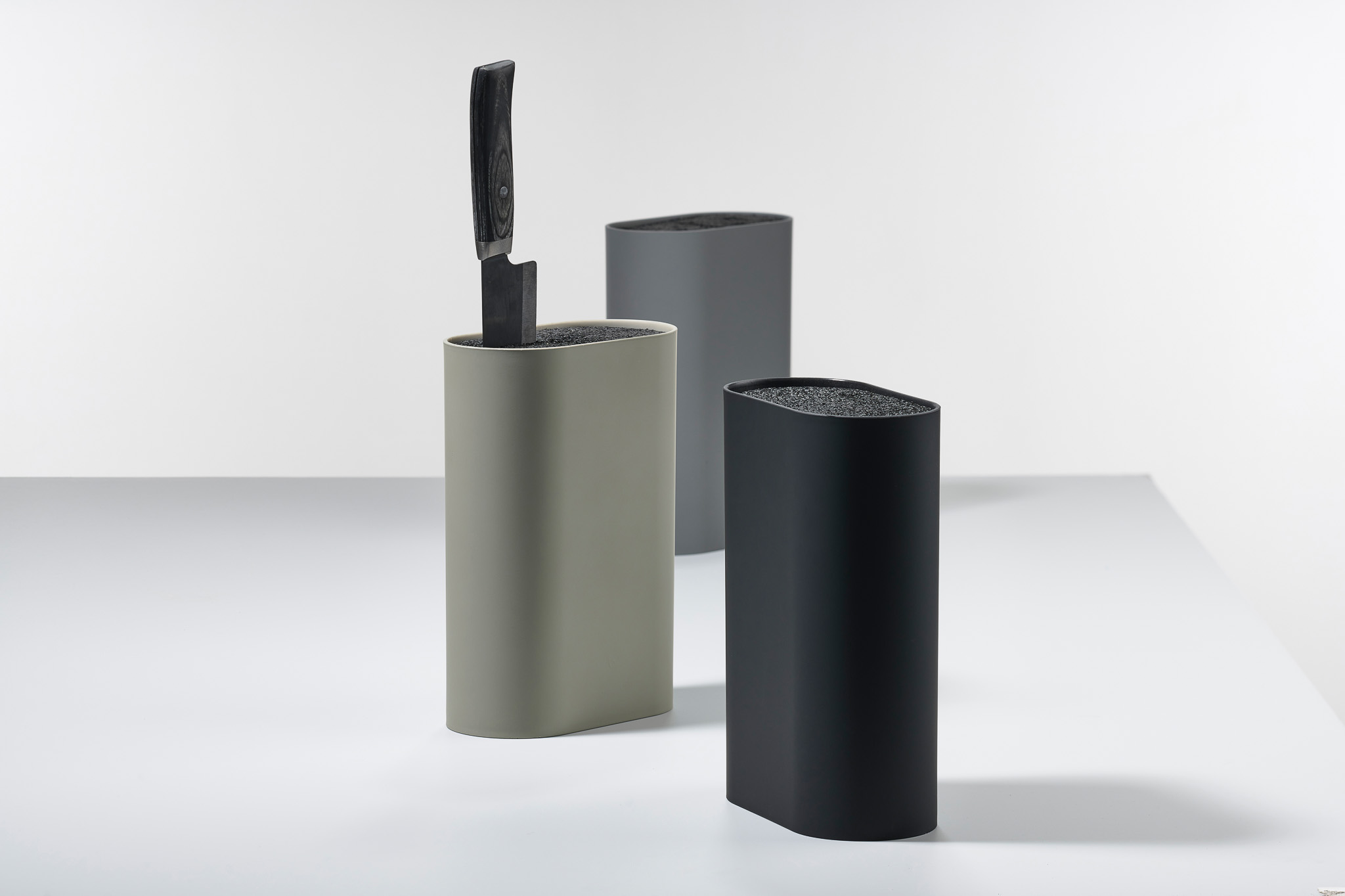 Zone Denmark Singles stojak na noże 17x7x24 cm khaki 13675