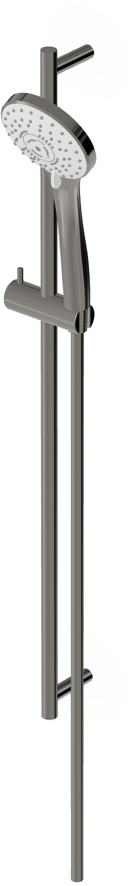 Zucchetti zestaw prysznicowy ścienny czarny Z95181.C50