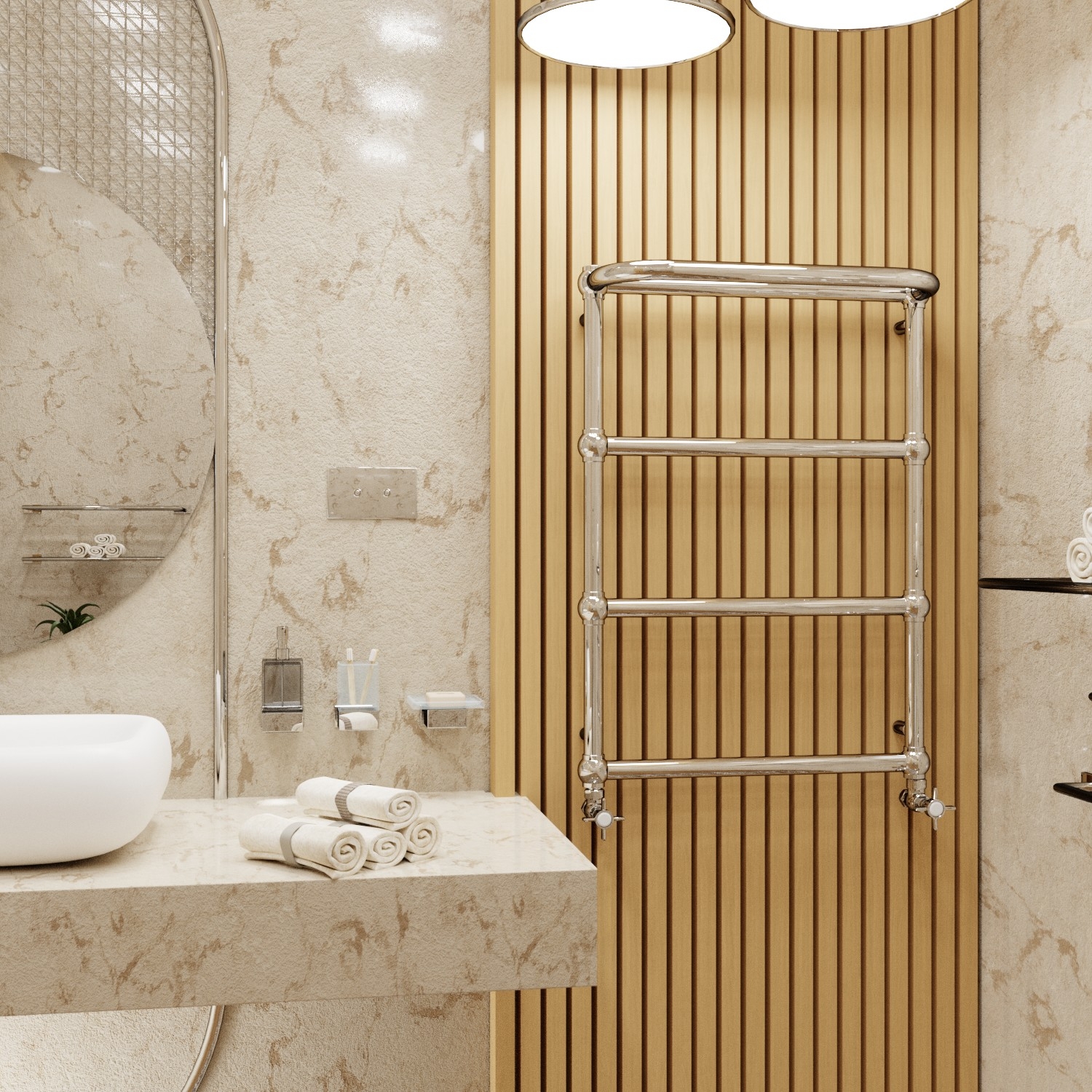 Imers Syntia grzejnik łazienkowy drabinkowy 73,8x53 cm chrom G0155307383