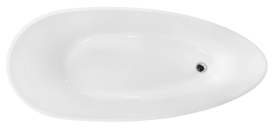 Besco Goya wanna wolnostojąca 160x70,5 cm owalna biała #WMD-160-GKB