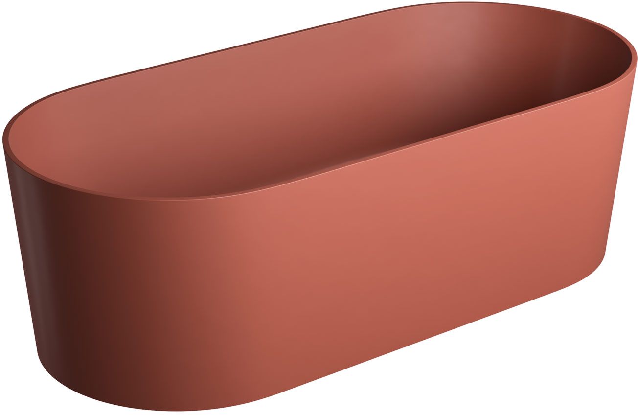 Omnires Ovo M+ wanna wolnostojąca 160x75 cm owalna terracotta OVOWWTE