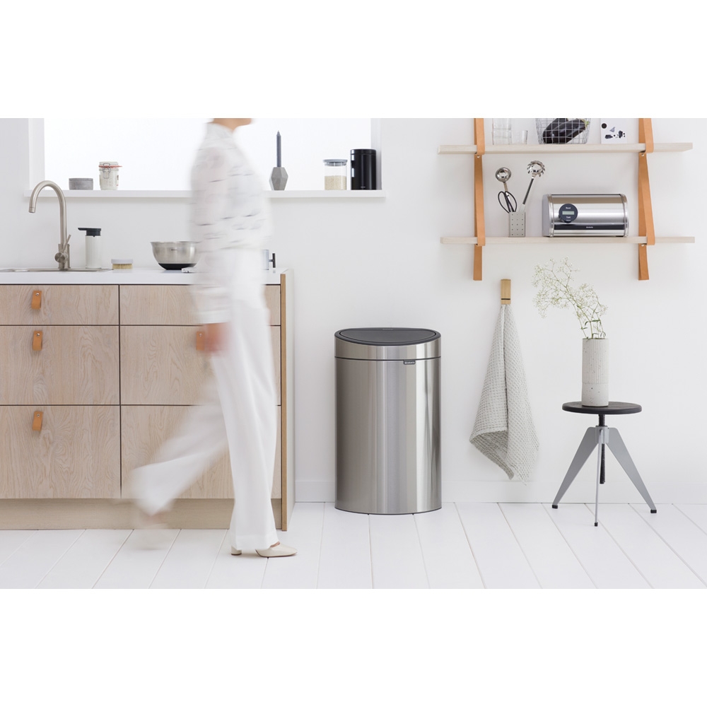 Brabantia Touch Bin New kosz na śmieci 40 l stal mat FPP 114809
