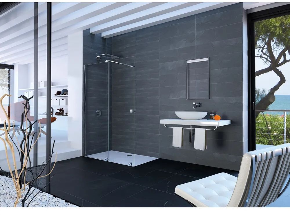 Huppe Xtensa drzwi prysznicowe 140 cm rozsuwane srebrny połysk/szkło przezroczyste XT0105069322881