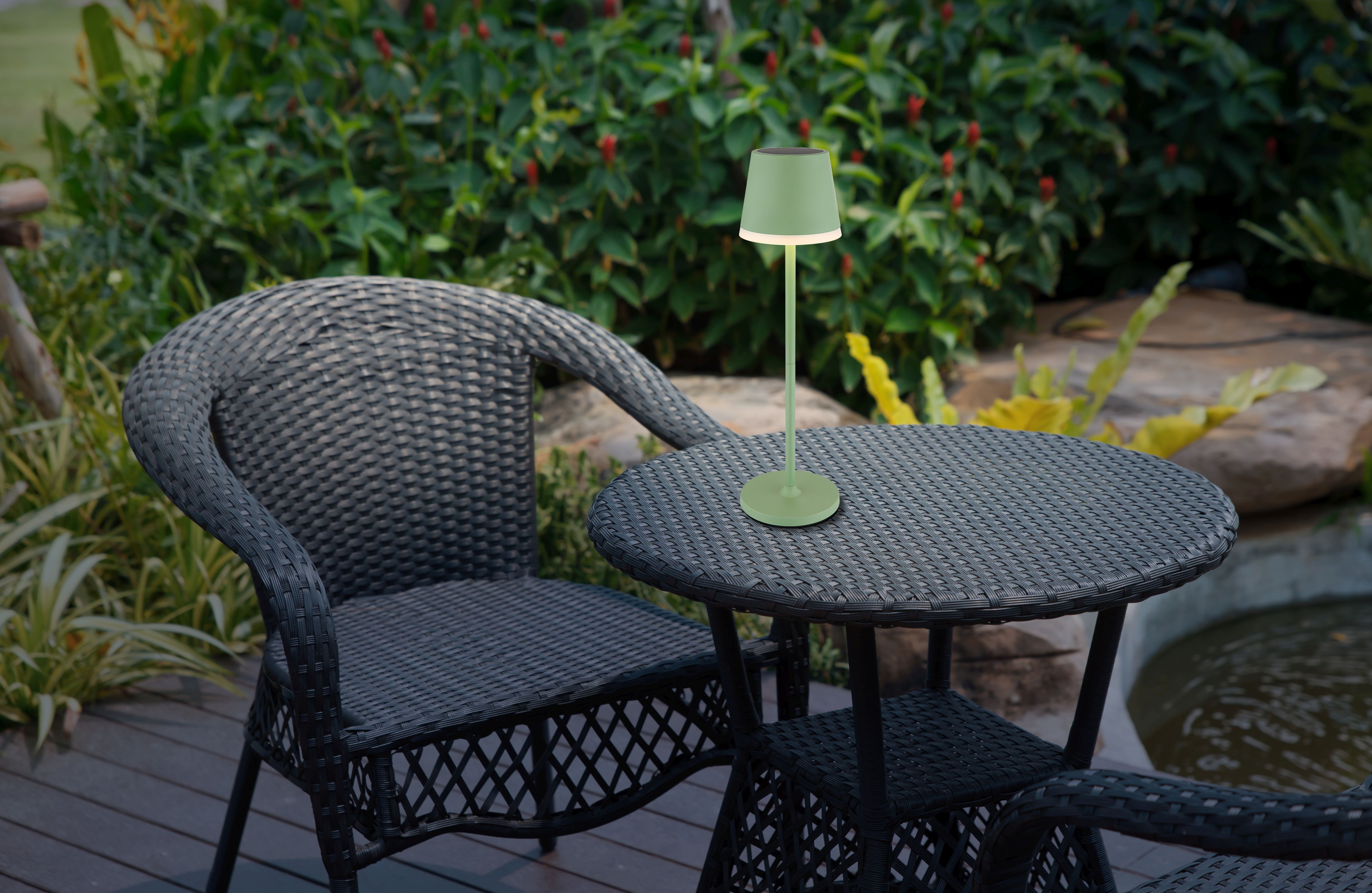 Globo Lighting Solar lampa solarna stołowa 1x0,06 W zielony 36637BM