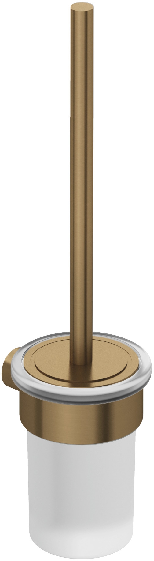 Kludi Vela R szczotka toaletowa z rączką ścienna brązowy szczotkowany 58974N1