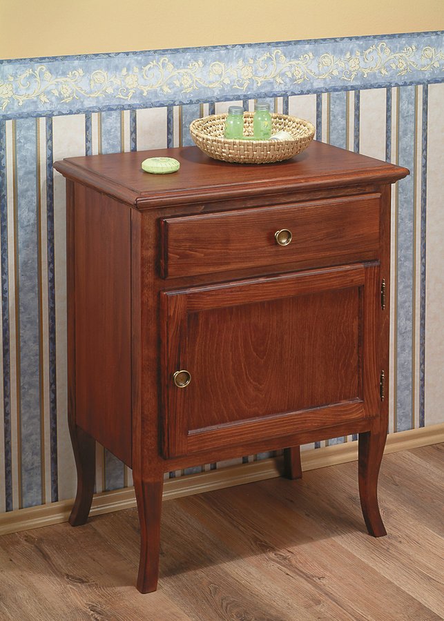 Sapho Retro szafka 60 cm boczna prawa stojąca drewno bukowe brąz 1690