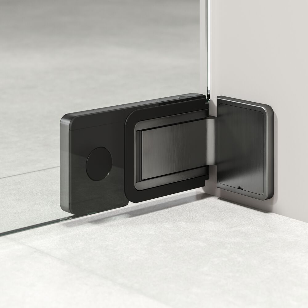 Sealskin Pure drzwi prysznicowe 100 cm uchylne grafitowy szczotkowany/szkło przezroczyste PU161006145100