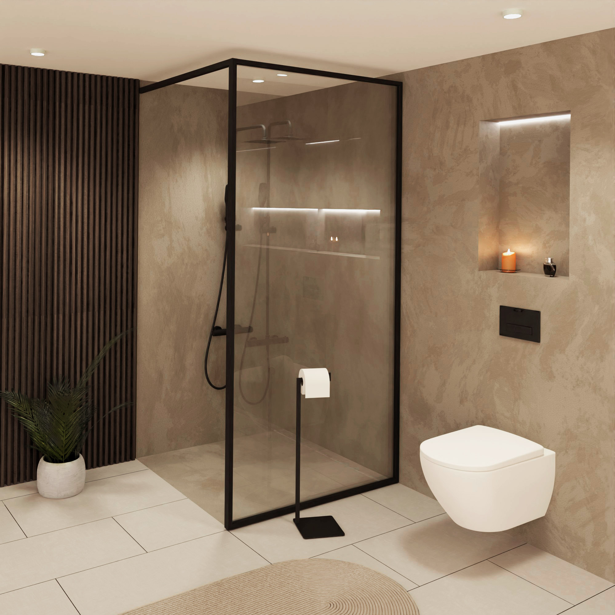 Baltica Design Siv stojak na papier toaletowy czarny