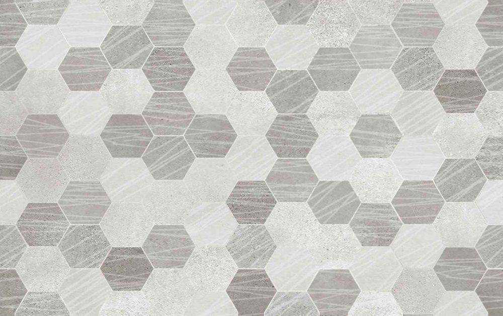 Ceramika Color Klara Grey dekor ścienny 25x40 cm szary połysk