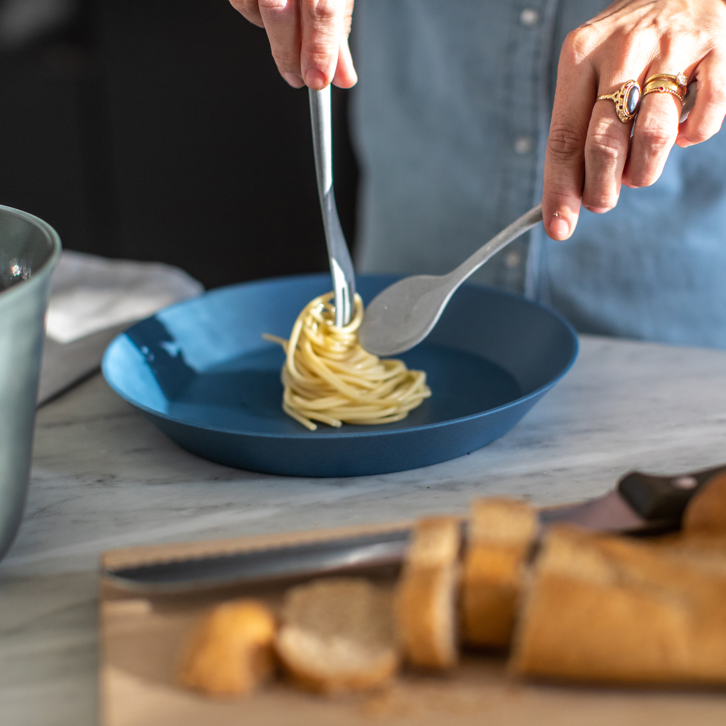 Koziol Connect Plate talerz 24 cm niebieski 3143675 - Wysyłka w 24h