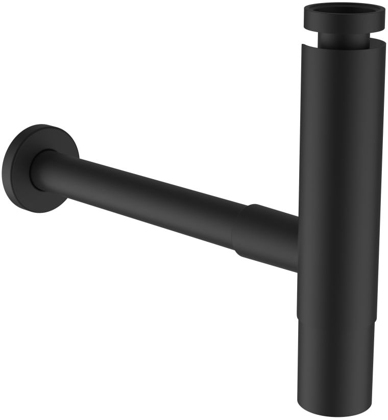 Laufen syfon umywalkowy butelkowy okrągły czarny mat H3749800810001