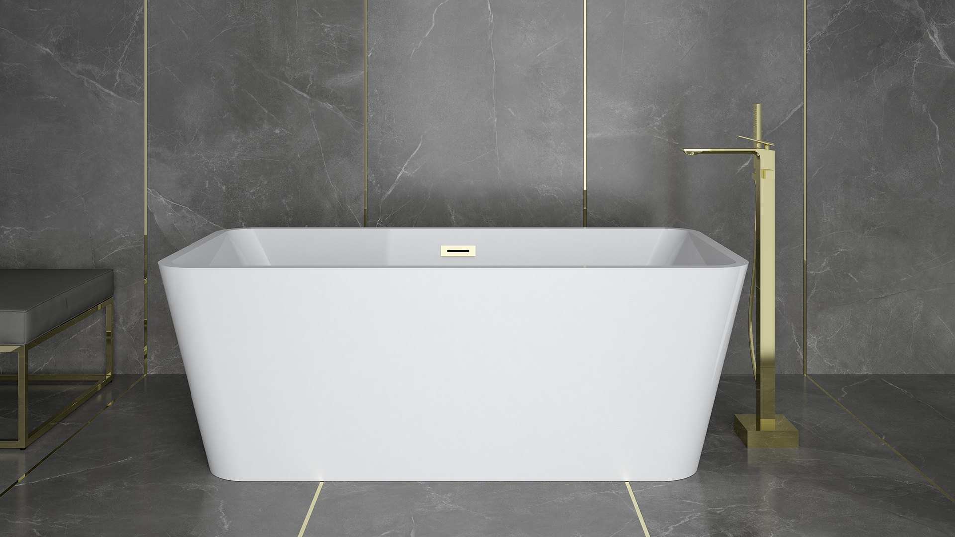 Besco Evita wanna wolnostojąca 160x80 cm prostokątna biała #WAS-160-E