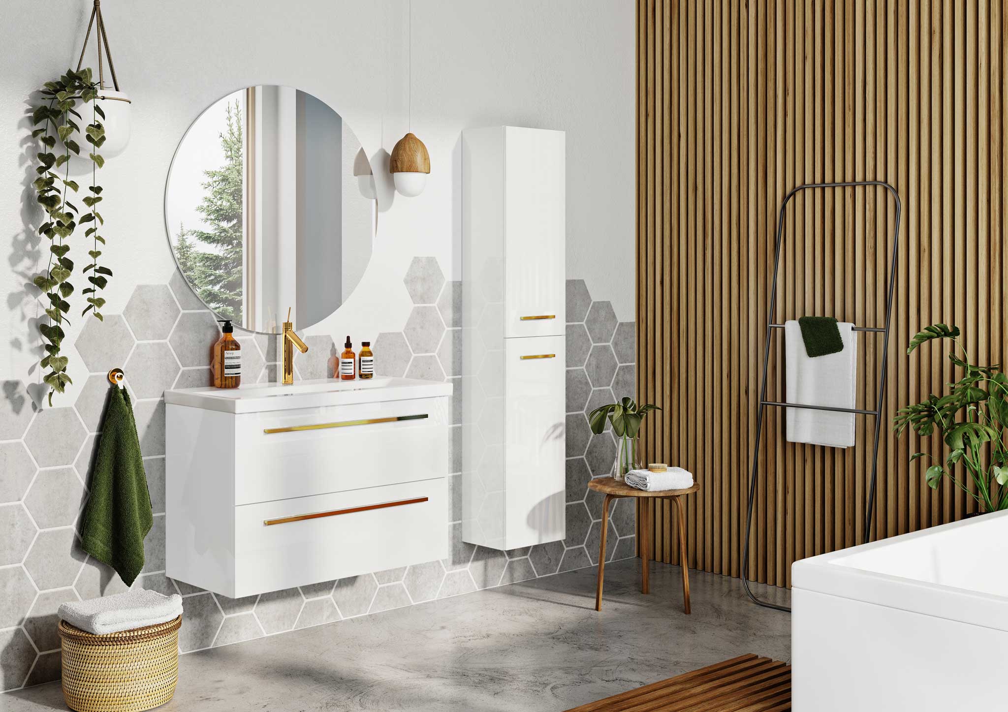 Elita Kwadro Plus uchwyt do szafki złoty połysk RE120600025570 - Wysyłka w 24h