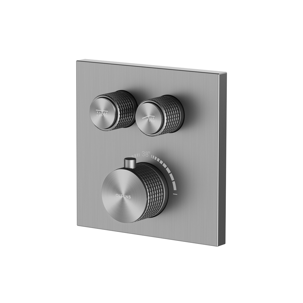 Oltens Onega (S) bateria wannowo-prysznicowa podtynkowa termostatyczna grafit 34602400 - Wysyłka w 24h