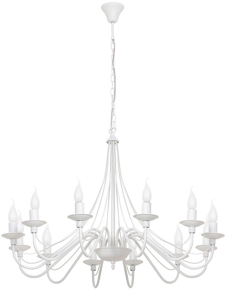 Aldex Róża lampa wisząca 12x10 W biała 397R