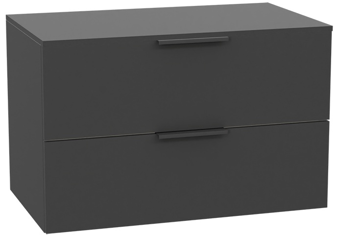 Zestaw Excellent Tuto 2.0 szafka 80 cm podumywalkowa wisząca z blatem szary MLEX.2172.K.80.021G.GRGR