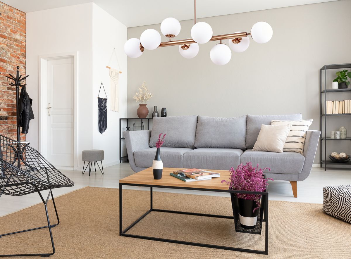 Italux Raddi lampa wisząca 8x5 W złota PNS-5510-8-HBR